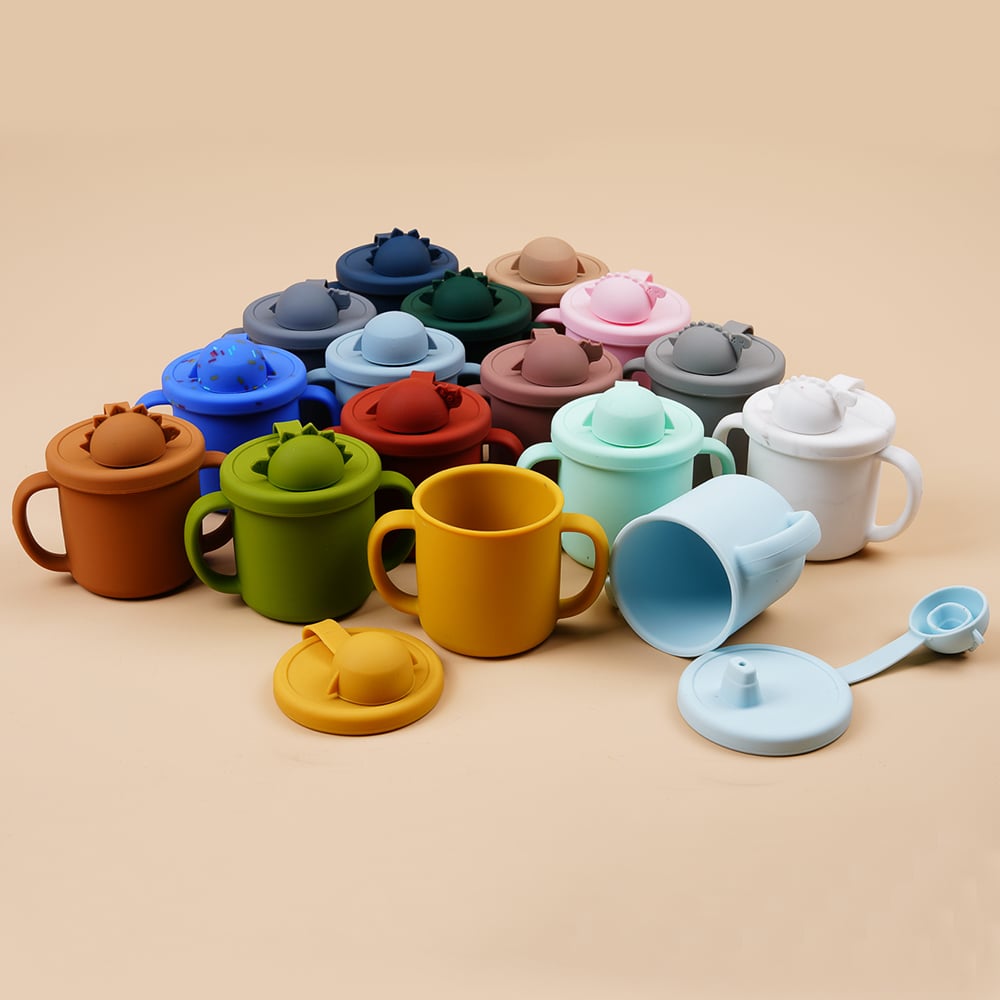 Tasse d&#x27;apprentissage en silicone pour bébé