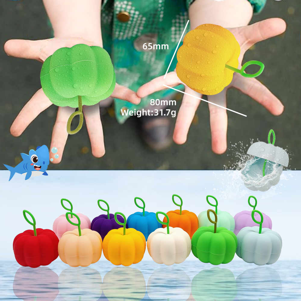 Jouets de bain de plage en silicone personnalisés Ballons d'eau réutilisables Jeu de combat d'eau pour enfants rechargeables rapidement pour fête d'été